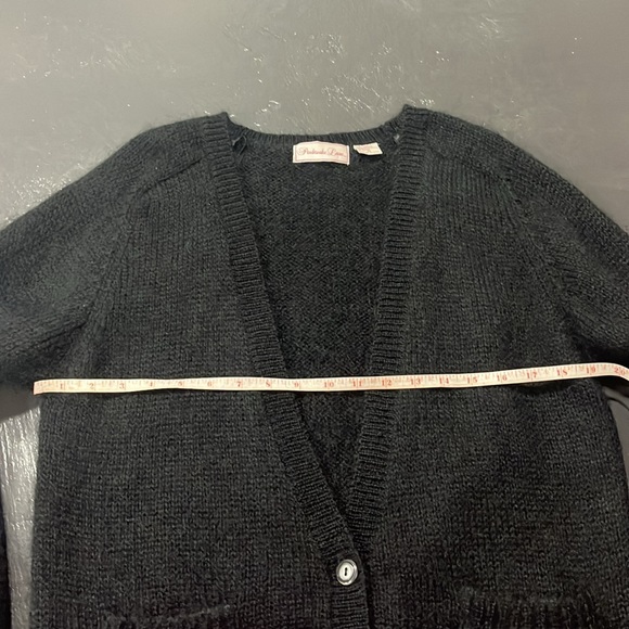 Vintage PREMBROOK LANE mohair and acrylic, black cardigan, size M. - Picture 7 of 9